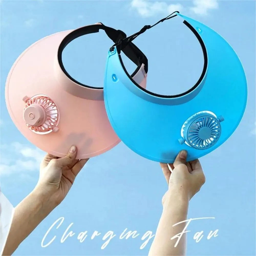 2024 Fan Sun Cap High Wind Speed Large Air Volume Fashionable and Portable USB Charging with Multiple Adjustable Settings Gift