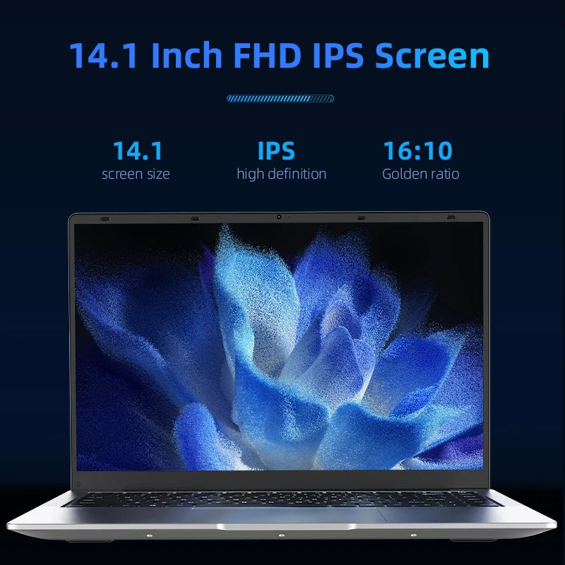 Byone 14 Inch Low Price Laptops Intel Celeron N4000 8GB RAM 256GB 512GB SSD 1920*1080P FHD IPS Screen Learning Portable Computer