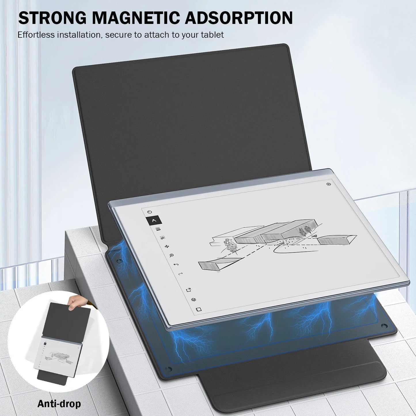 Smart Tablet Cover Folio for Remarkable Tablet 2 10.3" 2020 Release Lightweight Ultra-Thin Magnetic Case