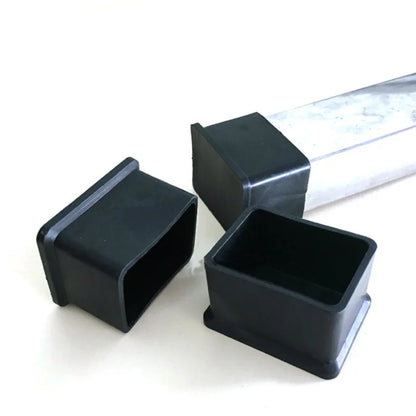 PVC Table Chair Leg Tips Caps Floor Protector Non-slip Floor Square Rubber Feet Pads Black 10x10mm~60x60mm