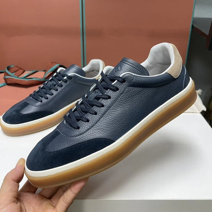 2024New Cowhide Casual Sneakers Men's Shoes  Full Leather Running Tennis Shoes Sports Women's Shoes Skid Resistance Unisex