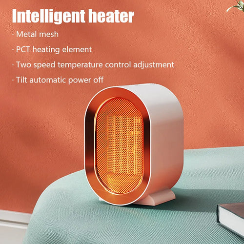 1200W Desktop Electric Heater Winter Mini Portable Heating Fan  Home Office PTC Ceramic Heating Warm Air Blower Warmer Machine