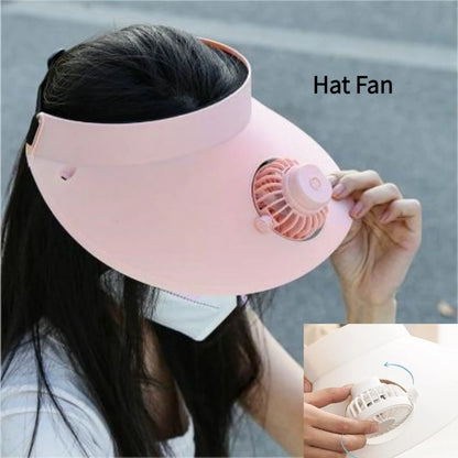 2024 Fan Sun Cap High Wind Speed Large Air Volume Fashionable and Portable USB Charging with Multiple Adjustable Settings Gift