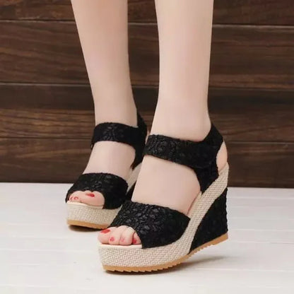 High-heeled Wedge Platform Fish Mouth 2022 New Women's Peep Toe Sandals Womens Shoes Comfort Summer Designer Shoes