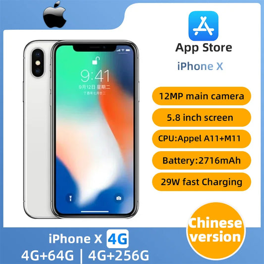 Apple iphone X ios 5.8 inch 256GB ROM All Colours in Good Condition Original used phone