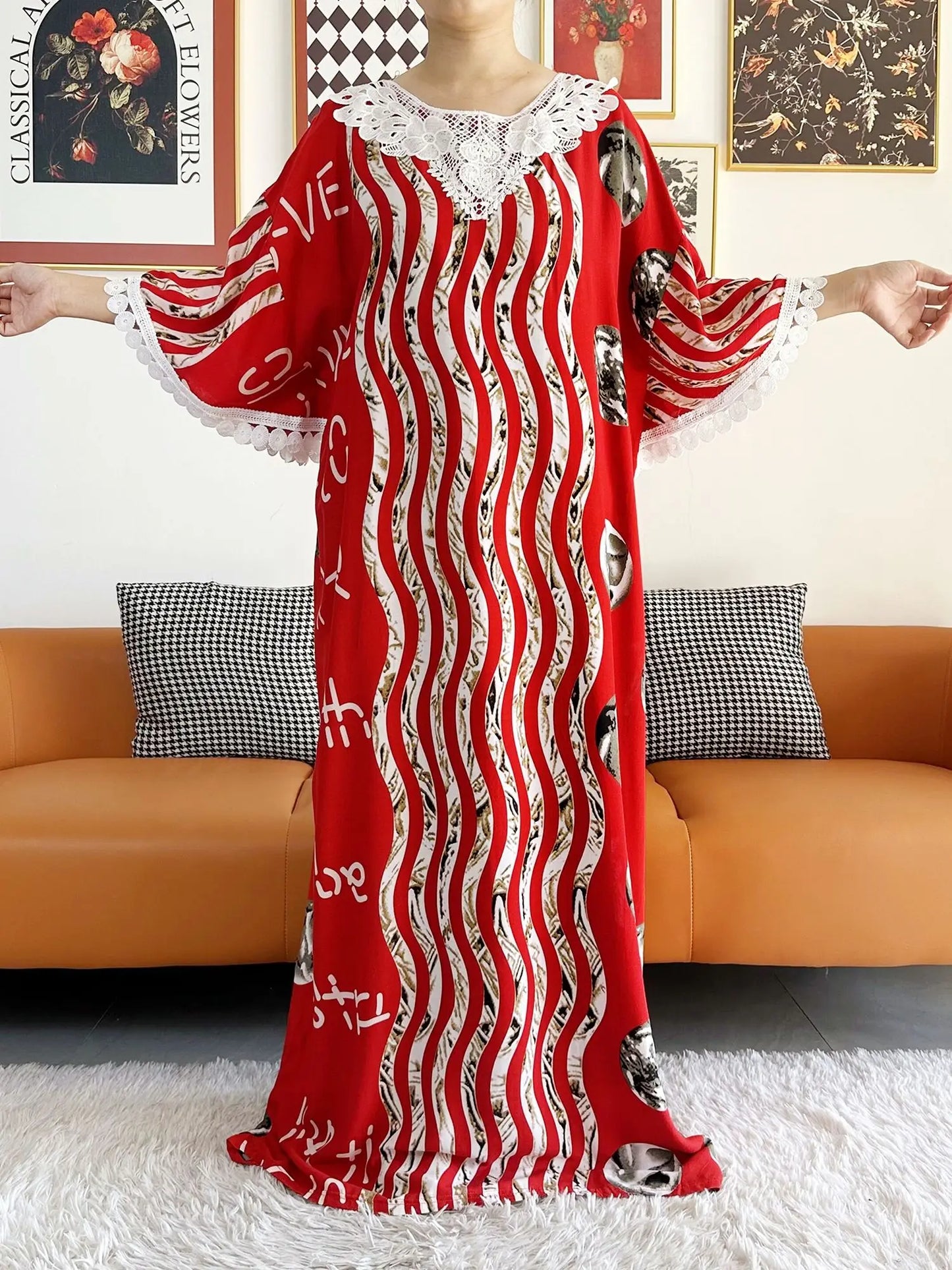 2023 Summer Party Dress Short Sleeve With Big Scarf Shinning Printing Floral Loose Boubou Maxi Islam Women African Abaya Clothes