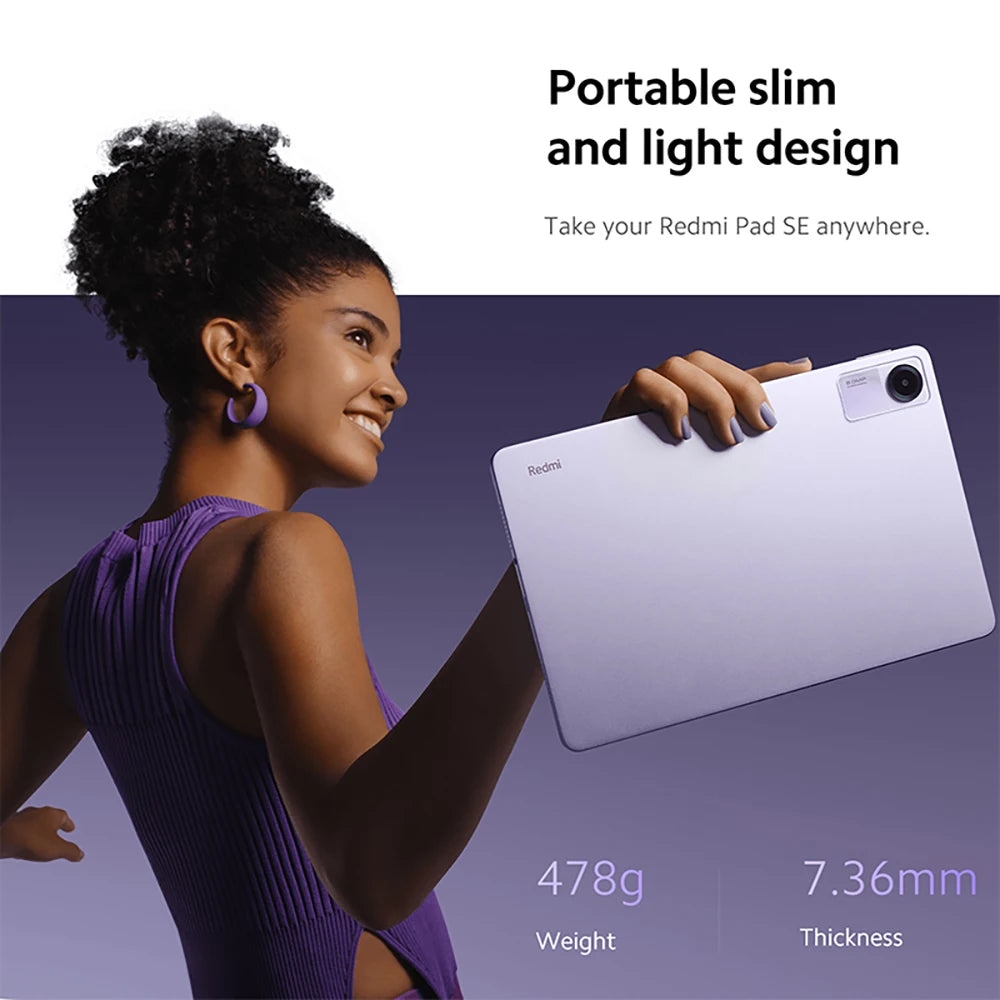 Xiaomi Redmi Pad SE Mi Tablet Global Version 4GB 128G 8GB 256G Snapdragon® 680 90Hz 11" FHD Display 8000mAh Battery 8MP Camera