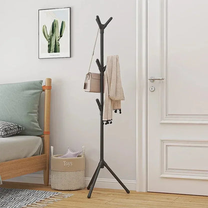 Multi Hook Clothes Rack Stand Tree Branch Shape Mobile and Convenient Coat Rack for Home Living Room Dormitory Clothing Storage