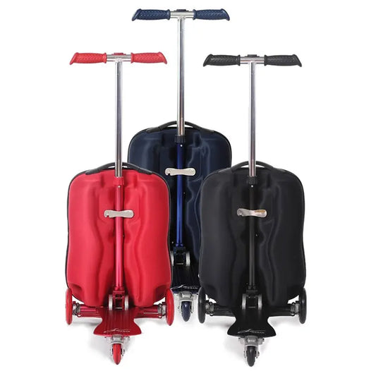 Detachable Net Red Scooter Backpack 20" Boarding Suitcase Men's And Women's Sports Mobility Multi-Functional Waterproof Zipper