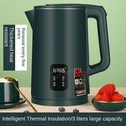 1500W Travel Electric Kettle Tea Coffee 3L With Temperature Control Keep-Warm Function Appliances Kitchen Smart Kettle Pot