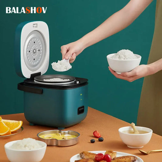 Mini Electric Rice Cooker Intelligent Automatic Household Kitchen Cooker 1-2 People Small Food Warmer Steamer 1.2L Rice Cooker