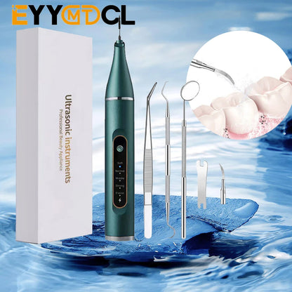 Ultrasonic Scaler Dental Teeth Tartar Remover Electric Teeth Cleaner Teeth Oral Scalers for Adults Whitening Portable with LED