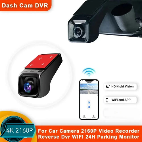 HD 4K 2160P WiFi Car DVR Dash Cam Camera 2K 1600P 1080P 24H Parking Monitor APP Control Car Driving Video Recorder for all cars