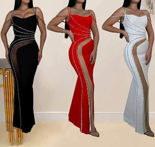 long dresses elegant party dresses woman evening dresses cocktail party ready formal prom dress beading sexy summer dress xsy01