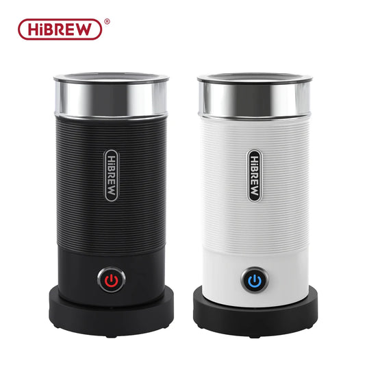 HiBREW Electric Milk Frother Frothing Foamer Chocolate Mixer Cold/Hot Latte Cappuccino Fully Automatic Milk Warmer Cool M1A