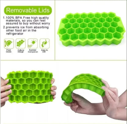 37 Lattice ice Cube Tray ice maker 1pcs Honeycomb cube Tray home DIY ice cube maker silicone ice rink great Honeycomb Ice mould