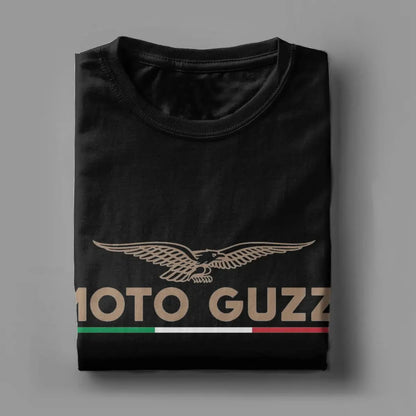 Men Women's T-Shirt Moto Guzzi Eagle Logo Adhesive Emblem 100% Cotton Tee Shirt Short Sleeve T Shirt O Neck Tops Plus Size