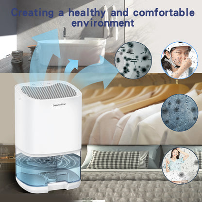 1000ml Dehumidifier With Basic Air Filter 2 in 1 Quiet Moisture Absorbers Cost-Effective Air Dehumidifier For Home Room Kitchen