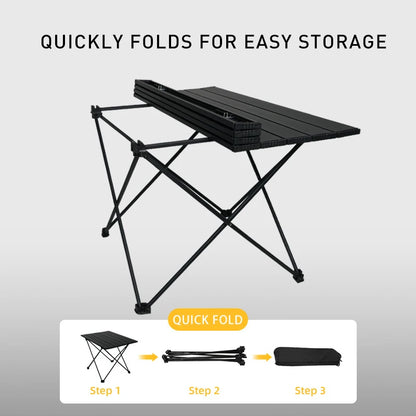 Folding Camping Table Outdoor Portable Durable Garden Picnic Barbecue Desk Furniture Foldable Aluminum Alloy Computer Desk