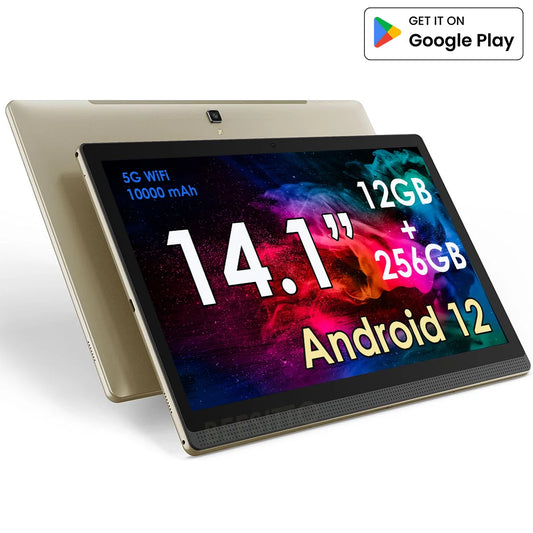 14.1inch Tablet L14 Pro Tab With Large Screen 1920*1080 IPS Screen 12GB+256GB Android 12 Tablets Deca Core 13+5MP Bluetooth WiFi