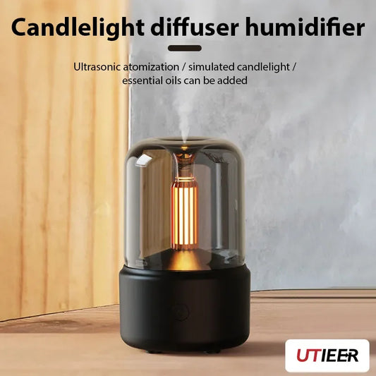 Candlelight Aromatherapy Machine Essential Oil Minimalist Lamp Bedroom Humidifier Fragrance Retro Atomization Aromatherapy