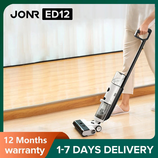 JONR ED12 Wet Dry Cordless Vacuum Cleaner, Self-Cleaning Wireless Floor Cleaner, Lightweight Mop Vacuum Cleaner