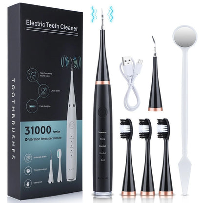 Electric Toothbrush Set with Six Functions for Total Oral Care Efficient Tartar Removal with Scaling Teeth Feature