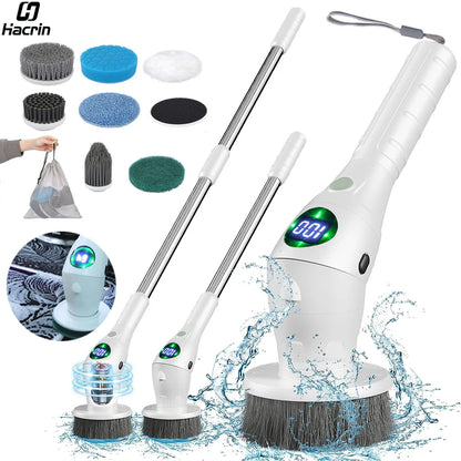 Electric Cleaning Brush Household Multifunctional Cleaning Brush For Bathroom Toilet 8 in 1 Home Electric Cleaning Brush SD-808