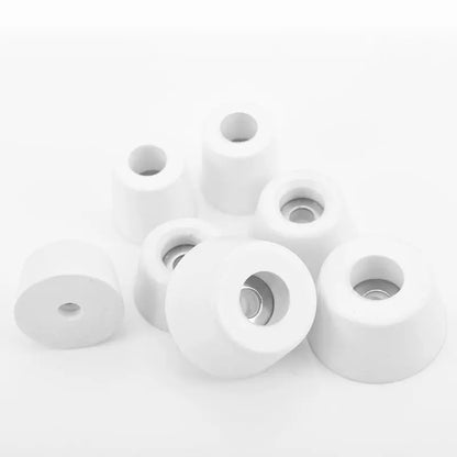 10Pcs White Furniture Non-Slip Rubber Feet Shock Absorption Pads Machine Feet Chair Floor Cabinet Table Leg Protector Cover