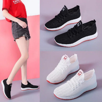 Women Air Sport Running Shoes Mesh Breathable Walking Women Sneakers Comfortable White Fashion Casual Sneakers