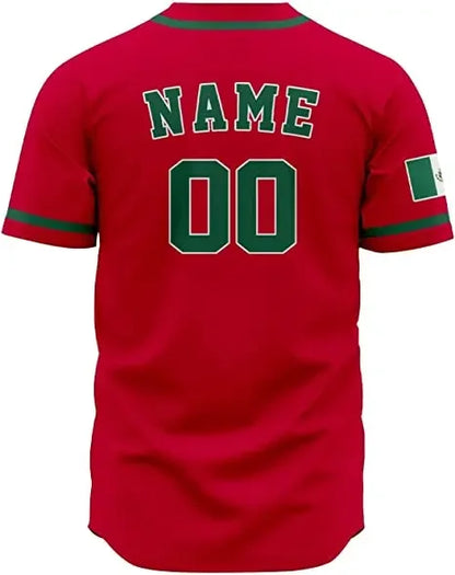 Custom 2024 World Mexico Baseball Jersey Adults Sports Baseball Classic Shirts Printed Personalized Name Number for Men