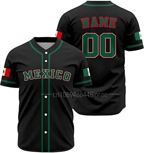 Custom 2024 World Mexico Baseball Jersey Adults Sports Baseball Classic Shirts Printed Personalized Name Number for Men