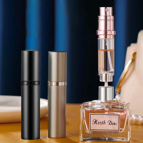 5ml Perfume Atomizer Portable Liquid Container For Cosmetics Traveling Mini Aluminum Spray Alcochol Empty Refillable Bottle