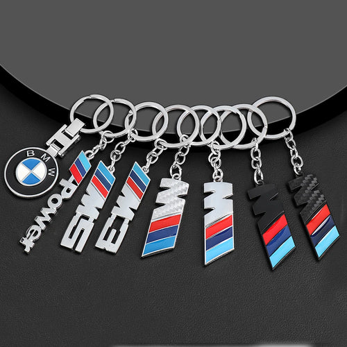 BMW Keychain Metal Emblem Style Keyring Car Motorcycle Accessories Fashion Gift For BMW M Performance M3 M5 M6 Power F10 F13 E30