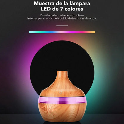 300ML Electric Aroma Diffuser Air Humidifier Essential Aroma Oil Diffuser Ultrasonic Wood Grain Humidifier USB Mini Mist Maker