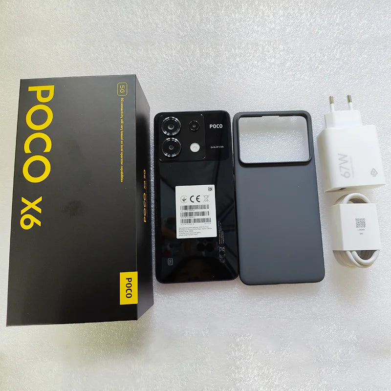 POCO X6 5G Global Version Smartphone NFC 256GB / 512GB Snapdragon 7s Gen 2 120Hz Flow AMOLED Display 64MP Camera 67W Charging