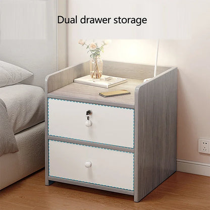 2024 New Night Stand Set Bedroom Furniture With Lock Storage Drawer Cabinet  Multi-Layer  Nordic Minimalist Nightstands