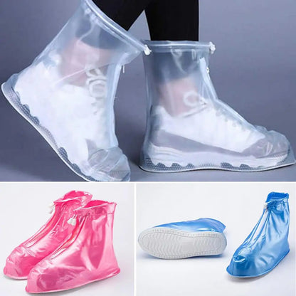 Convenient Women Shoe Covers Zipper Closure Easy to Clean Rain Shoe Protectors Women Rain Shoes Boots Overshoes Covers