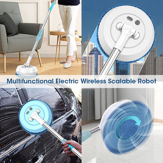 Electric Window Cleaners Robot Wireless Scalable Household Window Glass Floor Ceiling Car Cleaning USB 90 Min Working