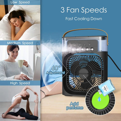 IRALAN Modern electric fan portable 3 in 1 humidifier fan water cooling air conditioning for room kitchen office home-appliance