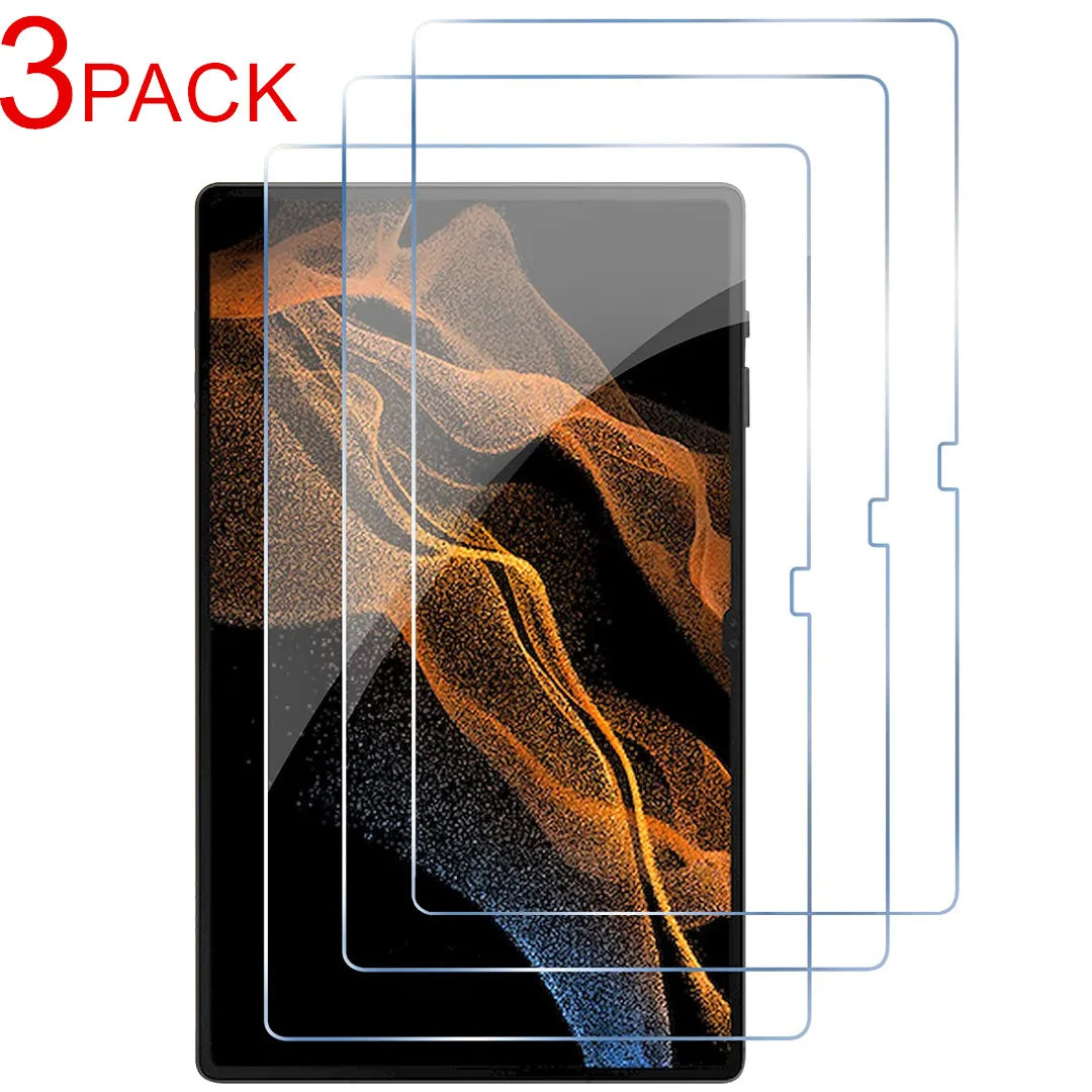 3 Pack Tempered Glass Screen Protector for Samsung Galaxy Tab S9 S8 Ultra 14.6'' Screen Protective Film Tab S8 Plus S9 Fe