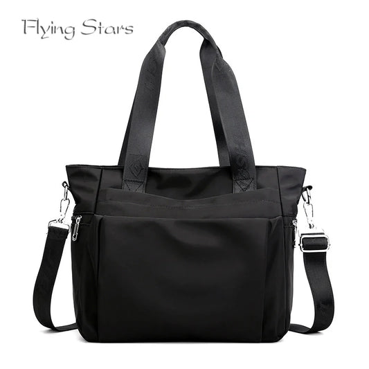 Large Capacity Travel Handbag Oxford Cloth Fashionable Women Shoulder Bag Brand Diagonal Cross Bag College Student Book Handbag