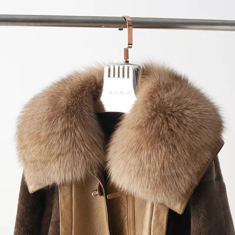 2024 Jackets For Women Winter Coats Wool Coats And Mixtures Fur Coat Women Black Khaki Warm And Luxurious Short Sheepskin Jacket