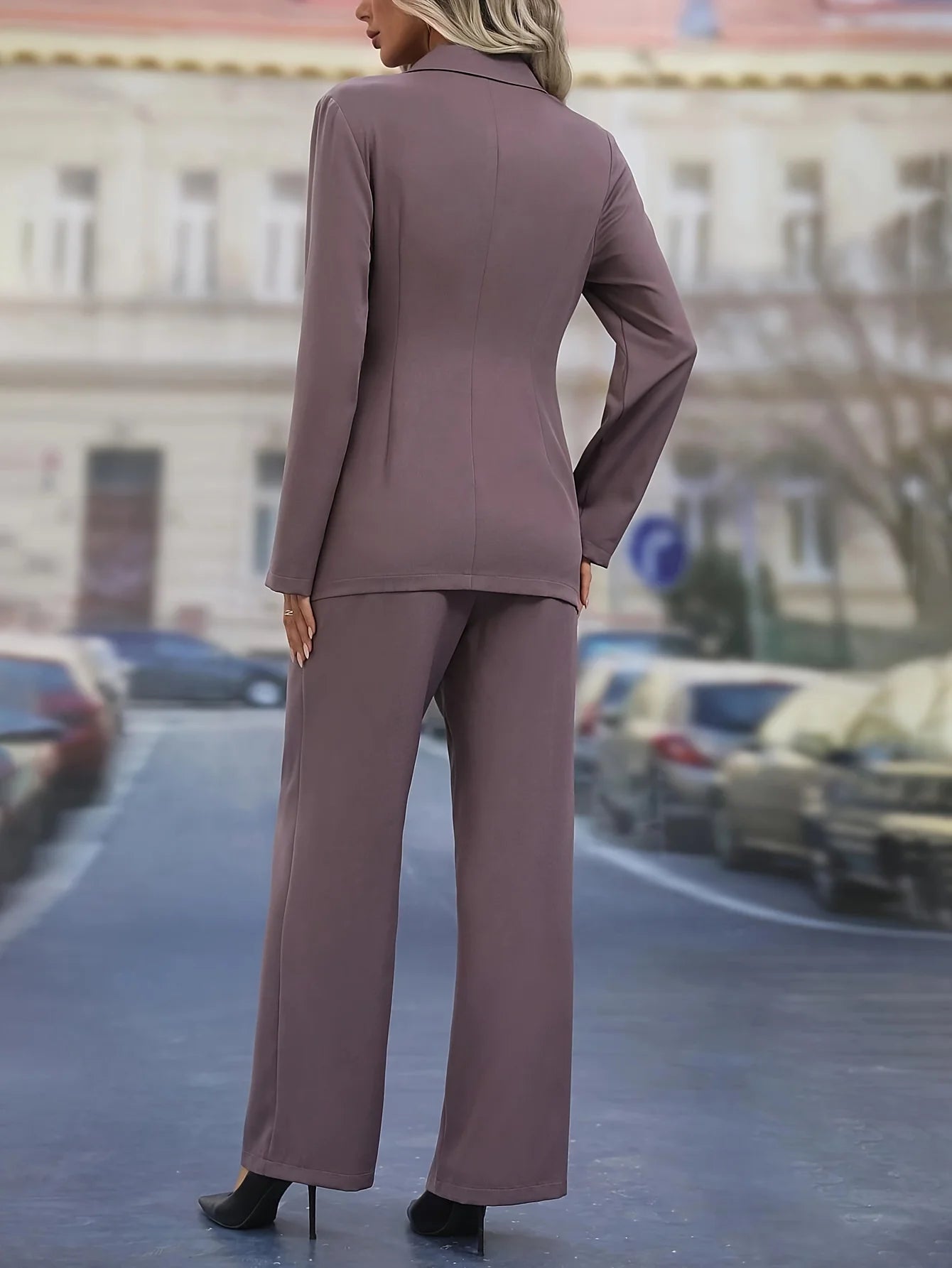 New 2024 Women's Formal Business Suit Sets Office Wear Two Piece Blazer Pants Sets Professional Woman Suit With Waist Tied Sets