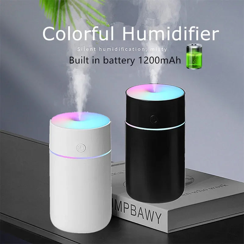 230ml Wireless Air Humidifier Diffuser Portable Ultrasonic  Home 1200mAh Battery Rechargeable humidificador Mist Maker