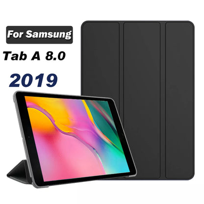 Funda For Samsung Galaxy Tab A 8.0 2019 SM-T290 SM-T295 case PU Leather Tri-fold ebook Tablets Sleeve For Tab A8 Stand Cover