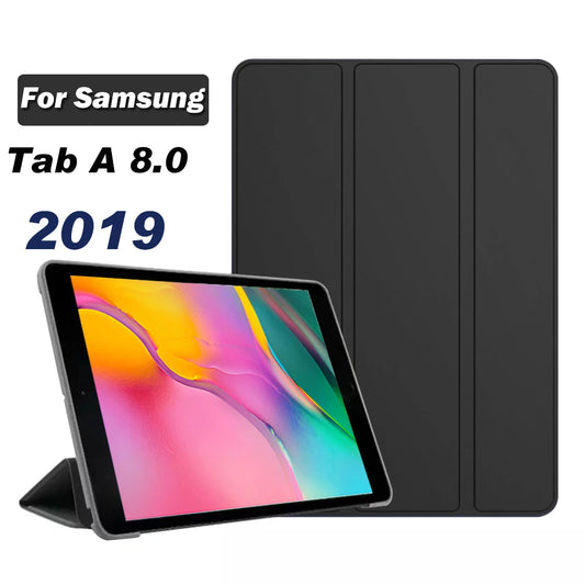 Funda For Samsung Galaxy Tab A 8.0 2019 SM-T290 SM-T295 case PU Leather Tri-fold ebook Tablets Sleeve For Tab A8 Stand Cover