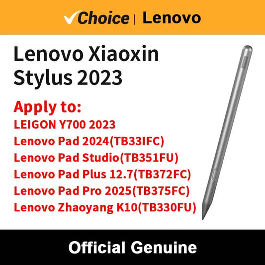 Original Lenovo Xiaoxin Stylus 2023 for Legion Y700 2023 Lenovo Pad Pro 2025 Pad 2024 4096 Level Pressure Write Bluetooth