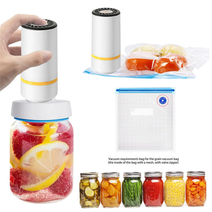 Universal Mason Jar Sealer Vacuum Kit BAP Free Vacuum Sealing Machine Food Storage Wear-Resistant for Wide Mouth Kitchen Gadgets