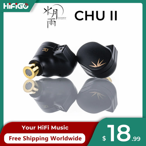 MOONDROP CHU II / CHU 2 Performance Dynamic Driver Earphone IEMs Interchangeable Cable In-Ear Headphone HiFi Music Earbuds